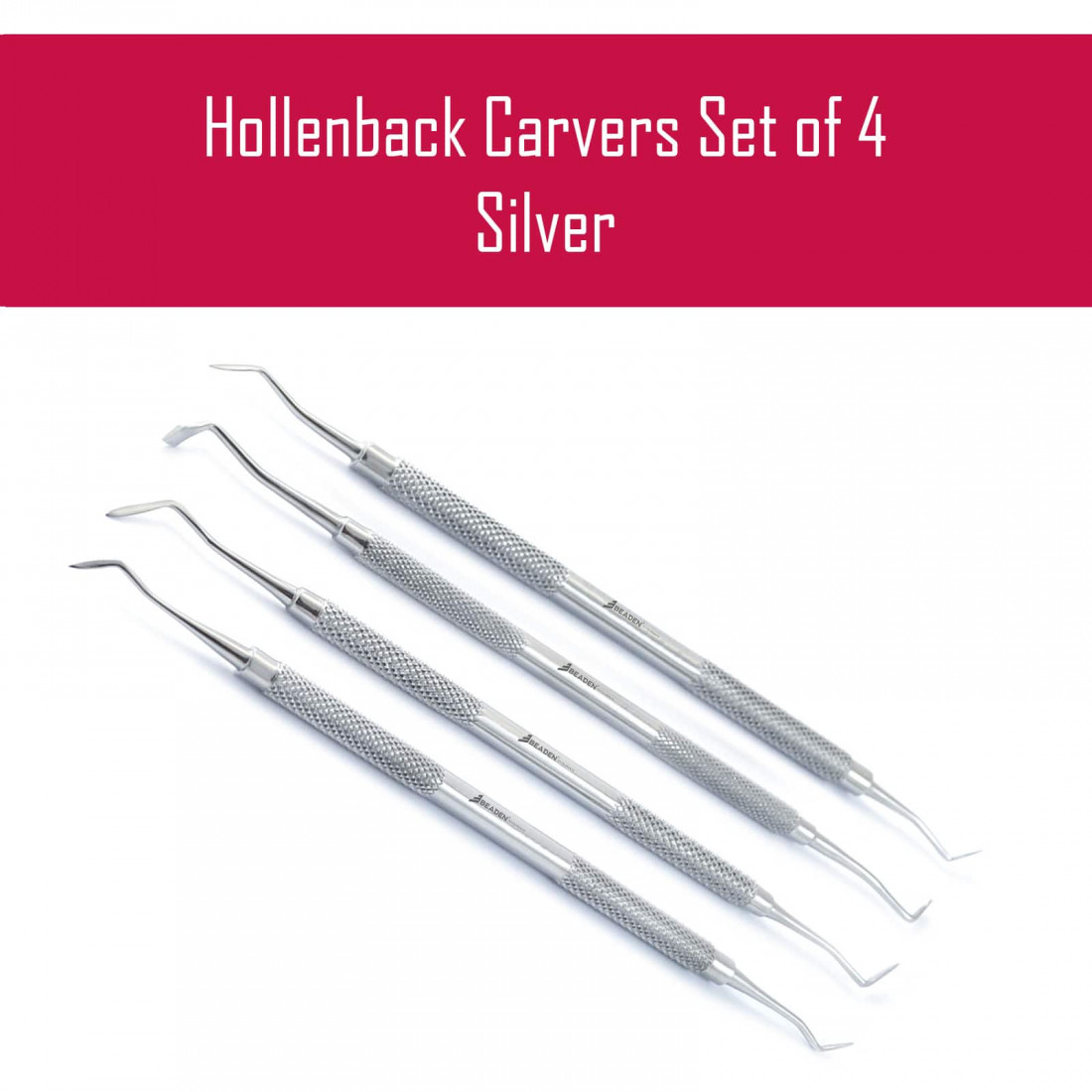 Professional Dental Filling Instruments Hollenback Carvers Set of 4